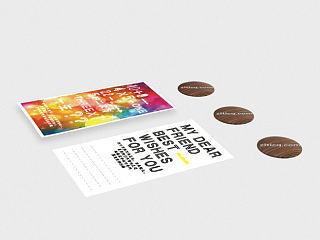 明信片送给朋友们