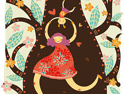 66學(xué)走路，一步一個(gè)腳印（個(gè)人主頁(yè)-ZMTQ3OTc0MA==） - 新銳潮流插畫 - 站酷設(shè)計(jì)師繆妙妙原創(chuàng)素材 - 站酷ZCOOL