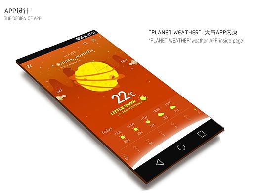“PLANERT WEATHER”天氣APP（個人主頁-ZMTI3MTc5MzI=） - APP界面 - 站酷設計師tuntunxxt原創(chuàng)素材 - 站酷ZCOOL