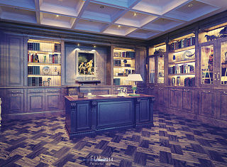 欧式书房