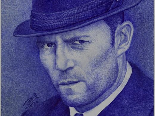 圆珠笔画:杰森·斯坦森