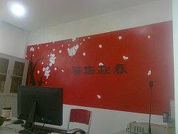帮一个商厦的播音室做的墙绘