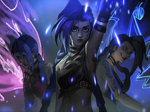 金克丝双城之战（个人主页-ZNTQ2NTg0OTY=） - 创作习作 - 站酷设计师Rozeen原创素材 - 站酷ZCOOL