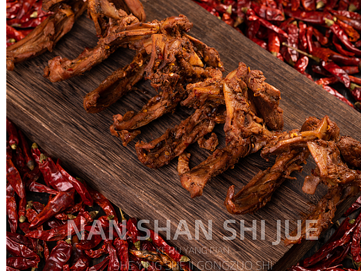 卤味鸭脖等产品拍摄