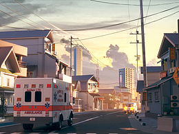 课堂示范: 3D辅助场景插画