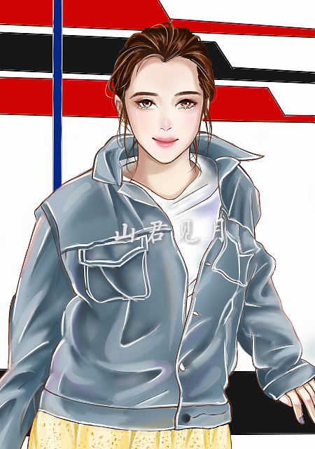 獻給女神（個人主頁-ZMzI0Mzg3Mjg=） - 單幅漫畫 - 站酷設(shè)計師山君見月原創(chuàng)素材 - 站酷ZCOOL