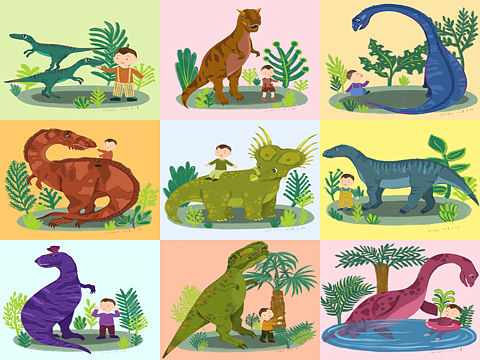 给兜兜画恐龙-3