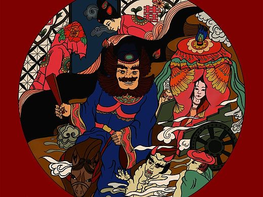 钟馗系列插画