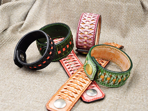 wxmmoli皮具，编织手环