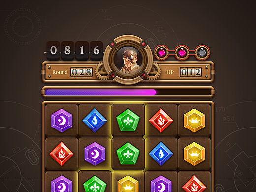 朋克风格游戏界面练习