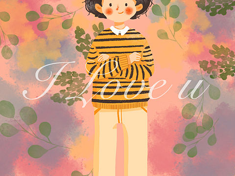 情人节宣言（个人主页-ZNDI2ODQxMzY=） - 商业插画 - 站酷设计师纠结的阿叨原创素材 - 站酷ZCOOL