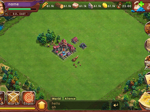 q版欧式手机游戏主界面