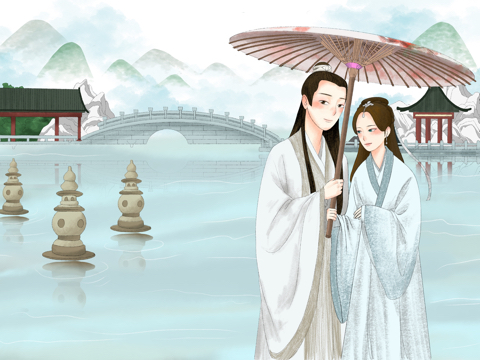 白娘子插画练习_是阿治站酷ZCOOL