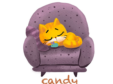 candy sleeping