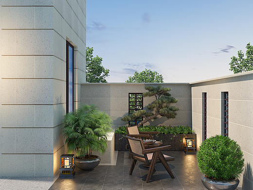 别墅，小花园设计（个人主页-ZNjA1NjE5NDQ=） - 家装设计 - 站酷设计师木子冬原创素材 - 站酷ZCOOL