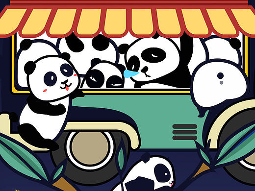 熊猫人（个人主页-ZMTg1MTU1NTY=） - 创作习作 - 站酷设计师涂涂猫呀原创素材 - 站酷ZCOOL