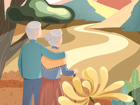 重陽節(jié)小插畫（個(gè)人主頁-ZMzkwOTM5MjA=） - 商業(yè)插畫 - 站酷設(shè)計(jì)師畫畫的酒今原創(chuàng)素材 - 站酷ZCOOL