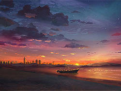 海上日出（新海诚风，带步骤图）