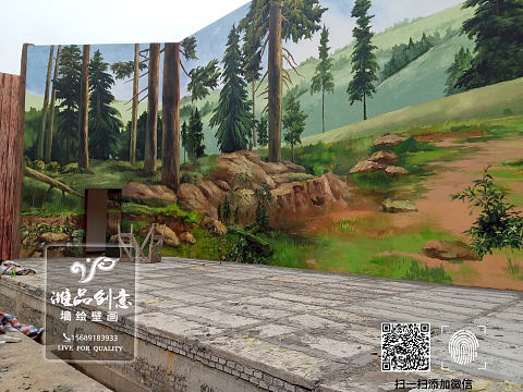 石頭木頭森林都是畫(huà)出來(lái)的??（個(gè)人主頁(yè)-ZMzA4OTA5NDA=） - 繪畫(huà) - 站酷設(shè)計(jì)師濰品墻繪裝飾設(shè)計(jì)原創(chuàng)素材 - 站酷ZCOOL