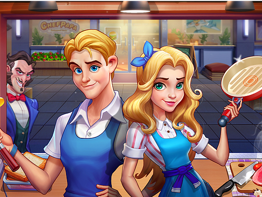 CHEF PAPA UI/Scene design