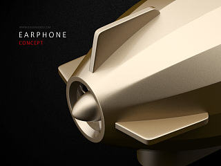 Airship - earphone concept（个人主页-ZNzE4MjI3Mg==） - 电子产品 - 站酷设计师PhoenixBai原创素材 - 站酷ZCOOL