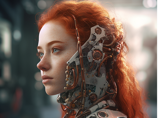 新艺术风格，数字合成人