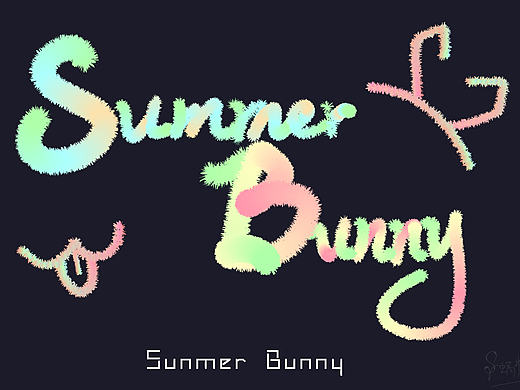 兔子绒绒字——Ai混合工具使用记录（伪教程）