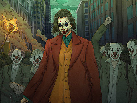 Joker小丑原创同人（个人主页-ZMzk2Njc5NTI=） - 创作习作 - 站酷设计师黑色星球男孩原创素材 - 站酷ZCOOL
