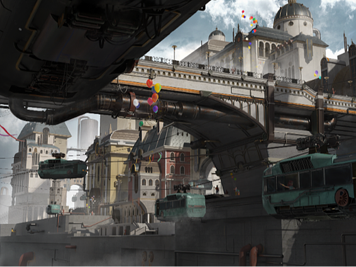 小镇（个人主页-ZNjUzNjczMzY=） - 场景 - 站酷设计师__十七原创素材 - 站酷ZCOOL