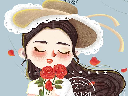 手繪原創(chuàng)美萌頭像（個人主頁-ZNDM0NTMwNDg=） - 商業(yè)插畫 - 站酷設計師糖豆兒果原創(chuàng)素材 - 站酷ZCOOL