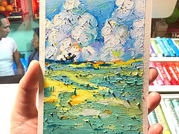 油畫棒風(fēng)景