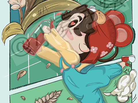 12生肖系列插画（个人主页-ZNTkzMTYyNDg=） - 儿童插画 - 站酷设计师小秦手绘原创素材 - 站酷ZCOOL