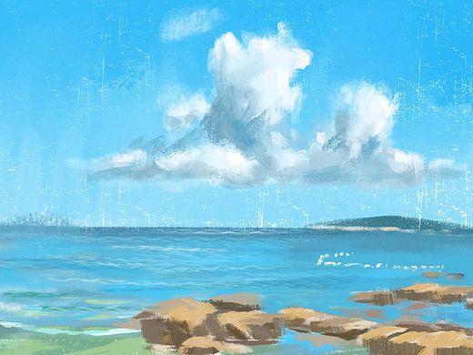 崂山海边