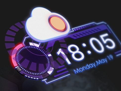 科幻手机主题Future Has Arrived及输入法皮肤优化版(.psd)(.gif）