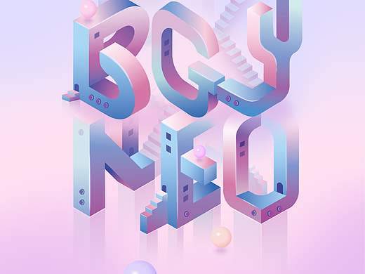 纪念碑谷风2.5D临摹练习