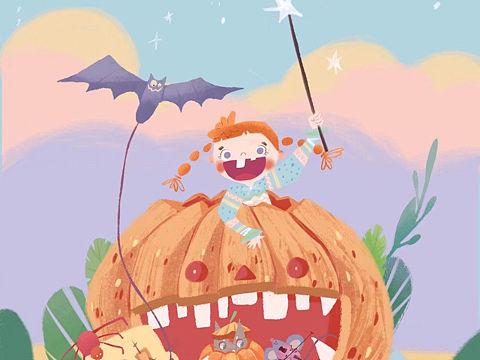 happy halloween（个人主页-ZNDkzNzAxNjA=） - 儿童插画 - 站酷设计师金米儿原创素材 - 站酷ZCOOL
