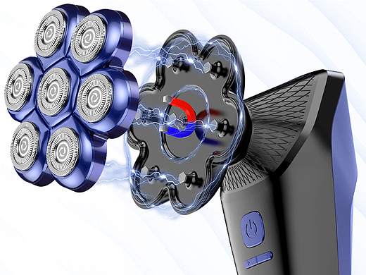 7刀头剃须刀（亚马逊光头机）