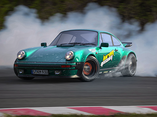 Keyshot Porsche 911 Drift-2