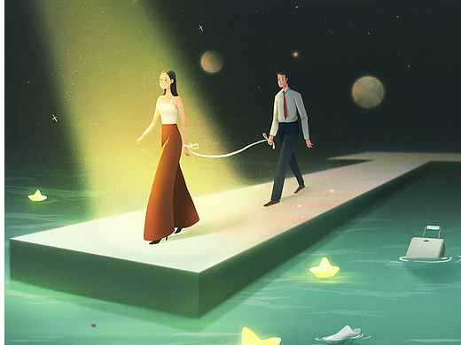 【星蔚插画】芒果TV《再见爱人3》插画海报