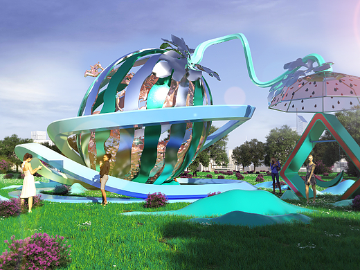 一个大西瓜！（个人主页-ZNjM5NjE0MzY=） - 景观设计 - 站酷设计师EasonPan原创素材 - 站酷ZCOOL