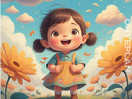 吉卜力風(fēng)格兒童插畫(huà)