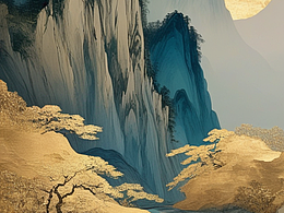 鎏金千里江山图之二