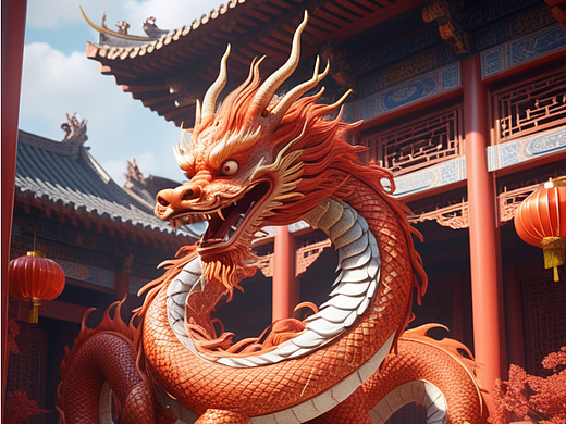 红色中国龙（个人主页-ZNjc0MzcxNzI=） - AI作品 - 站酷设计师啦啊啦原创素材 - 站酷ZCOOL