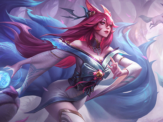 【zbrush】英雄联盟灵魂莲华阿狸模型雕刻教程。