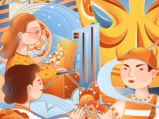 五一插画（个人主页-ZNTkzNDMxNzY=） - 商业插画 - 站酷设计师插画师Simon原创素材 - 站酷ZCOOL