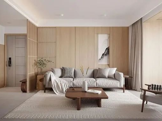 130平简约风格装修，白色+原木色搭配，温馨又自然！