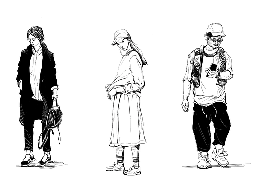 人物速写练习2022.12下