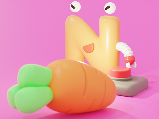 Blender春日创作打卡挑战-字母N