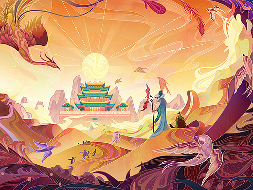 国潮插画-宁夏