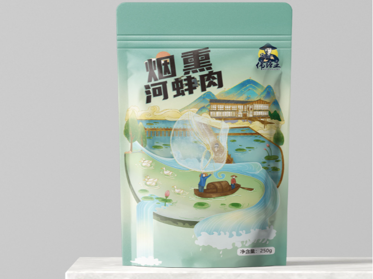 烟熏河蚌肉